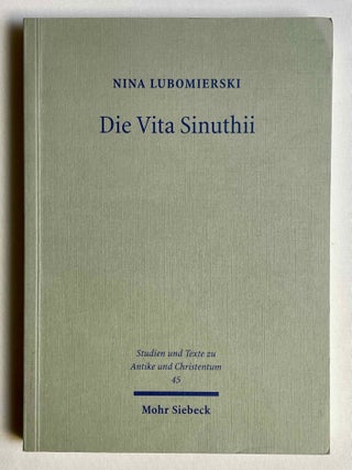Item #M10483 Die Vita Sinuthii. Form- und &Uuml;berlieferungsgeschichte der hagiographischen Texte...[newline]M10483-00.jpeg