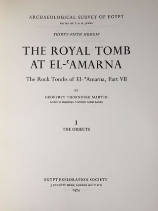 The Royal Tomb at El-Amarna. Part 1: Objects. Part 2: The reliefs, inscriptions and architecture (The Rock Tombs of El-Amarna, part 7, complete set)[newline]M1049d-02.jpg