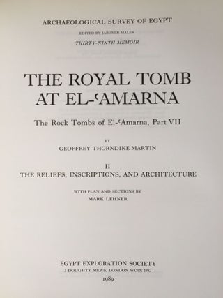 The Royal Tomb at El-Amarna. Part 1: Objects. Part 2: The reliefs, inscriptions and architecture (The Rock Tombs of El-Amarna, part 7, complete set)[newline]M1049d-19.jpg