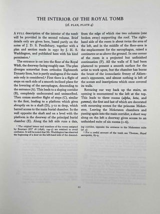 The Royal Tomb at El-Amarna. Part 1: Objects. Part 2: The reliefs, inscriptions and architecture (The Rock Tombs of El-Amarna, part 7, complete set)[newline]M1049l-08.jpeg