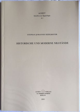 Item #M1052a Historische und moderne Nilstände. Untersuchungen zu den Pegelablesungen des Nils...[newline]M1052a.jpg
