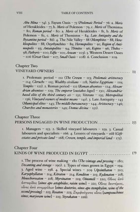 Oinos. Production and import of wine in Graeco-Roman Egypt.