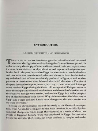 Oinos. Production and import of wine in Graeco-Roman Egypt.