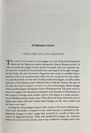 Oinos. Production and import of wine in Graeco-Roman Egypt.
