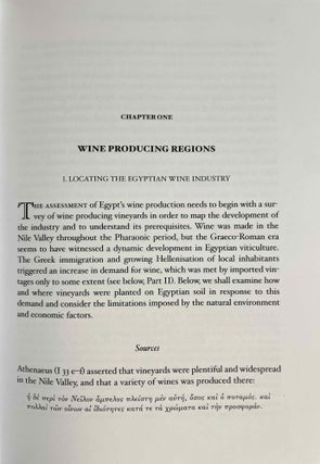 Oinos. Production and import of wine in Graeco-Roman Egypt.