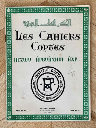 Les cahiers coptes. Nos 3, 5, 9, 10 & 11.[newline]M10561-25.jpeg