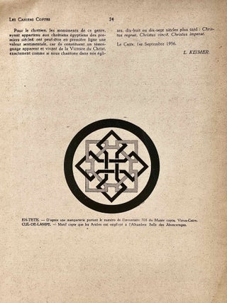 Les cahiers coptes. Nos 3, 5, 9, 10 & 11.[newline]M10561-28.jpeg