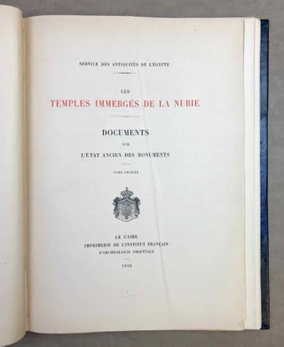 Documents sur l'état ancien des monuments de Nubie. Tome I. Fasc. 1 & 2 (complete set)