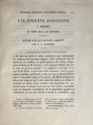 Une enqu&ecirc;te judiciaire &agrave; Th&egrave;bes au temps de la XXe dynastie. Etude sur le papyrus Abbott.i[newline]M10585-03.jpeg