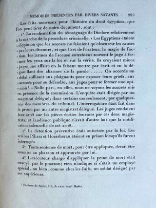Une enqu&ecirc;te judiciaire &agrave; Th&egrave;bes au temps de la XXe dynastie. Etude sur le papyrus Abbott.i[newline]M10585-10.jpeg