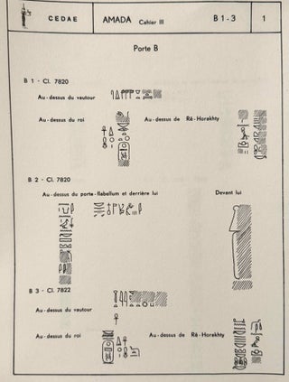 Le temple d'Amada. Cahier III: Textes.