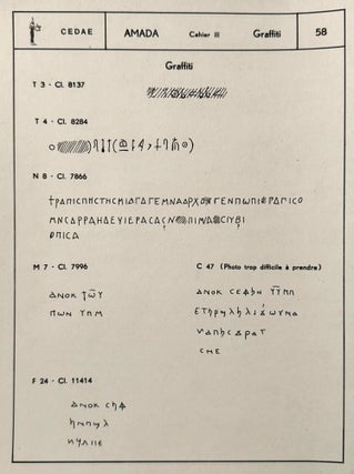 Le temple d'Amada. Cahier III: Textes.