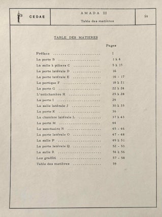 Le temple d'Amada. Cahier III: Textes.