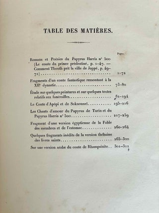 Etudes &eacute;gyptiennes. Tome I, fasc. 2: Etude sur quelques peintures et sur quelques textes relatifs aux fun&eacute;railles (pp. 81-194). Le conte d'Apopi et de Soknounri (pp. 195-216).. Cours du Coll&egrave;ge de France. Mars-juin 1878. D&eacute;cembre-juin. Novembre-d&eacute;cembre 1879.[newline]M1060b-07.jpeg