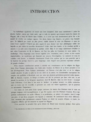 Textes relatifs au mythe d'Horus recueillis dans le temple d'Edfou et pr&eacute;c&eacute;d&eacute;s d'une introduction