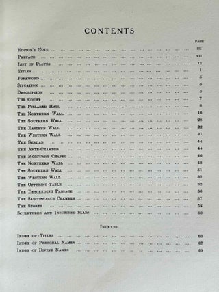 Excavations at Saqqara. Vol. I: The Mastaba of Neb-Kaw-Her. Vol. II: Mastabas of Ny-ankh-Pepy and Others. Vol. III: Mastabas of Princess Hemet-Re and Others. Re-edited by Zaky Iskander. (complete set)