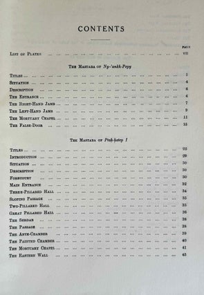 Excavations at Saqqara. Vol. I: The Mastaba of Neb-Kaw-Her. Vol. II: Mastabas of Ny-ankh-Pepy and Others. Vol. III: Mastabas of Princess Hemet-Re and Others. Re-edited by Zaky Iskander. (complete set)