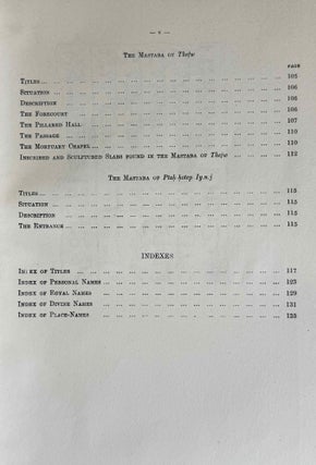 Excavations at Saqqara. Vol. I: The Mastaba of Neb-Kaw-Her. Vol. II: Mastabas of Ny-ankh-Pepy and Others. Vol. III: Mastabas of Princess Hemet-Re and Others. Re-edited by Zaky Iskander. (complete set)