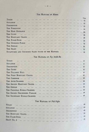 Excavations at Saqqara. Vol. I: The Mastaba of Neb-Kaw-Her. Vol. II: Mastabas of Ny-ankh-Pepy and Others. Vol. III: Mastabas of Princess Hemet-Re and Others. Re-edited by Zaky Iskander. (complete set)