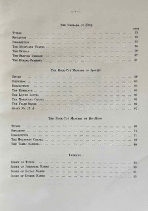 Excavations at Saqqara. Vol. I: The Mastaba of Neb-Kaw-Her. Vol. II: Mastabas of Ny-ankh-Pepy and Others. Vol. III: Mastabas of Princess Hemet-Re and Others. Re-edited by Zaky Iskander. (complete set)