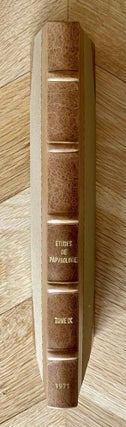 Item #M10630 Etudes de papyrologie. Volume IX (1971). AAE - Journal - Single issue