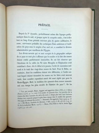 Les nomes d'Egypte depuis H&eacute;rodote jusqu'&agrave; la conqu&ecirc;te arabe (H. Gauthier), bound with: L'&eacute;pigraphie arabe de l'exposition d'art persan du Caire (G. Wiet)[newline]M10631b-04.jpeg