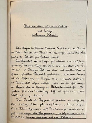 &Uuml;ber die in einem sp&auml;thieratischen Papyrus des Berliner Museums erhaltenen Pyramidentexte (thesis / dissertation manuscript)[newline]M10634-03.jpeg