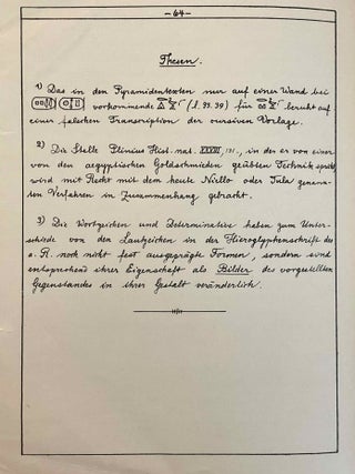 &Uuml;ber die in einem sp&auml;thieratischen Papyrus des Berliner Museums erhaltenen Pyramidentexte (thesis / dissertation manuscript)[newline]M10634-06.jpeg