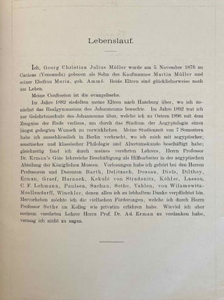 &Uuml;ber die in einem sp&auml;thieratischen Papyrus des Berliner Museums erhaltenen Pyramidentexte (thesis / dissertation manuscript)[newline]M10634-07.jpeg