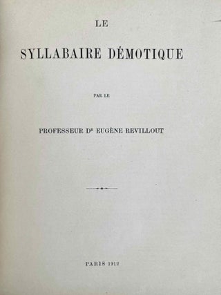 Le syllabaire d&eacute;motique. Tome I: L'alphabet.[newline]M10638-03.jpeg