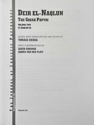 Deir El-Naqlun. The Greek Papyri, vol. II.