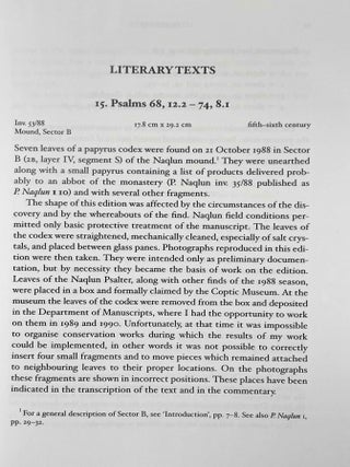 Deir El-Naqlun. The Greek Papyri, vol. II.