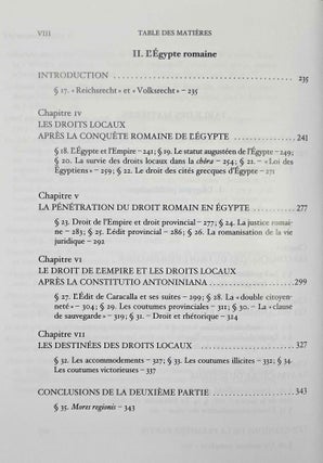 Loi et coutume dans l'Egypte grecque et romaine