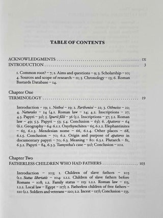 Bastards in Egypt. Social and Legal Illegitimacy in the Roman Era.