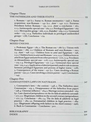 Bastards in Egypt. Social and Legal Illegitimacy in the Roman Era.
