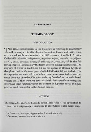 Bastards in Egypt. Social and Legal Illegitimacy in the Roman Era.