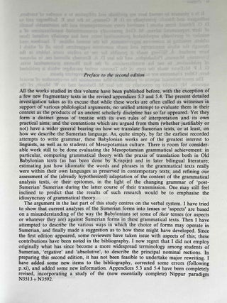 Sumerian Grammar in Babylonian Theory