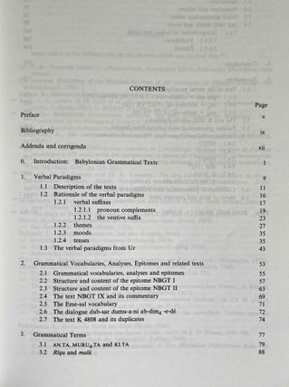 Sumerian Grammar in Babylonian Theory