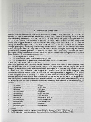 Sumerian Grammar in Babylonian Theory