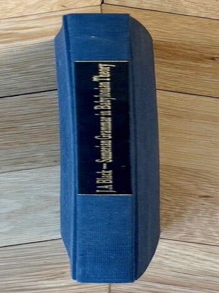 Item #M10659a Sumerian Grammar in Babylonian Theory. BLACK Jeremy A[newline]M10659a-00.jpeg