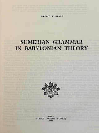 Sumerian Grammar in Babylonian Theory[newline]M10659a-03.jpeg