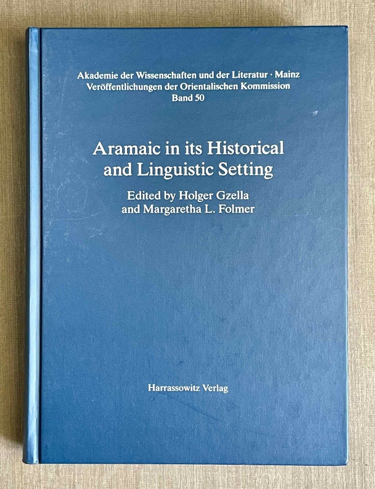 Item #M10660 Aramaic in its historical and linguistic setting. GZELLA Holger - FOLMER M. L.[newline]M10660-00.jpeg