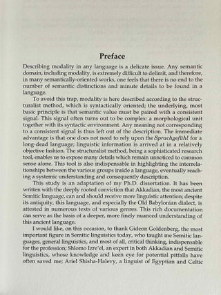 The modal system of Old Babylonian