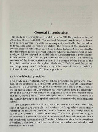 The modal system of Old Babylonian