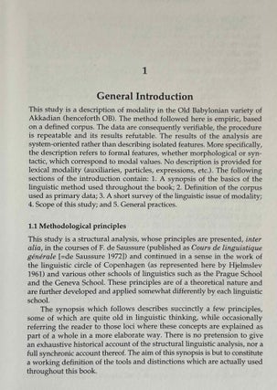 The modal system of Old Babylonian