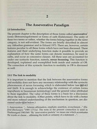 The modal system of Old Babylonian