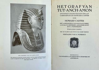 Het graf van Tut-Anch-Amon. Ontdekt door wijlen graaf Carnarvon en Howard Carter. 2 volumes (complete set)