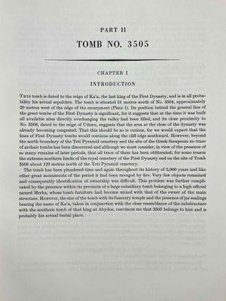 Great tombs of the First Dynasty. Vol. III.
