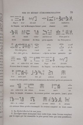 Etudes de mythologie et archéologie égyptienne. Tome I à VIII (complete set)