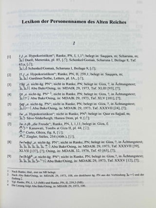 Die Personennamen des Alten Reiches. Alt&auml;gyptische Onomastik unter lexikographischen und sozio-kulturellen Aspekten.[newline]M10777-10.jpeg